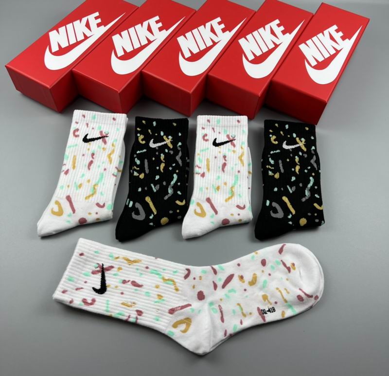 Nike performance socks close-up material and design detail

