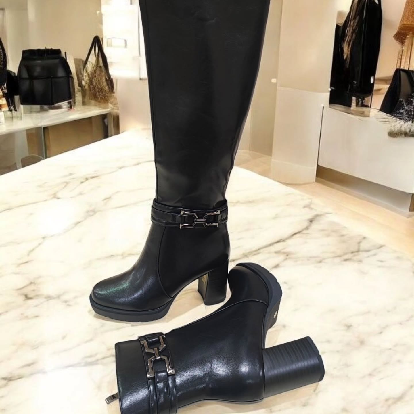 Boots Leather Black